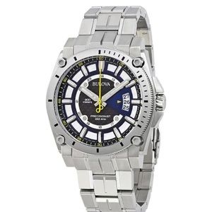 Men's Bulova Precisionist Champlain Watch with Black Carbon Fiber Dial